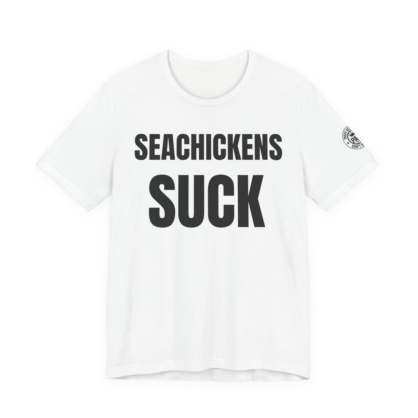 Seachickens Suck — Seattle Rivalry Tee — product photo 1