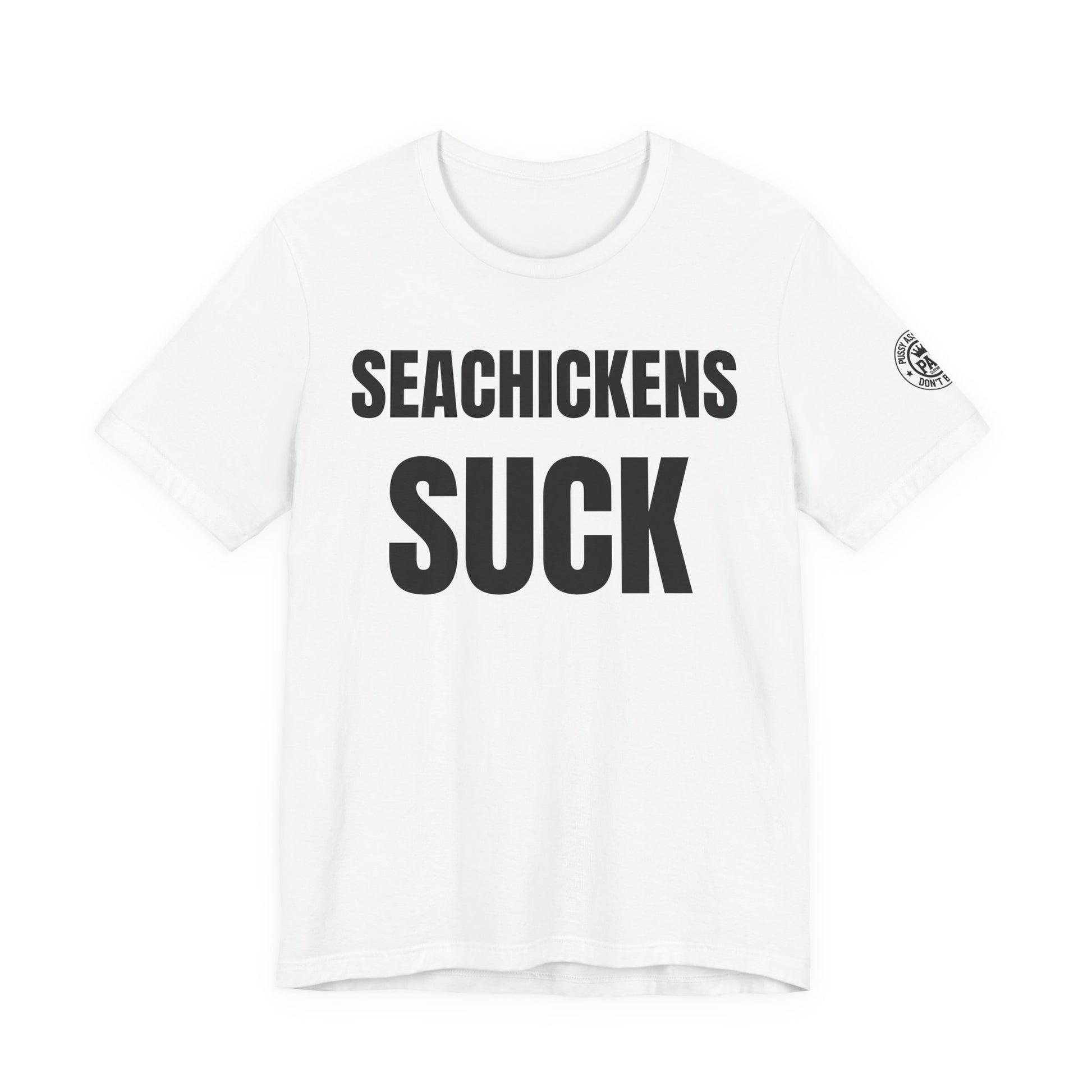 Seachickens Suck — Seattle Rivalry Tee — product photo 1