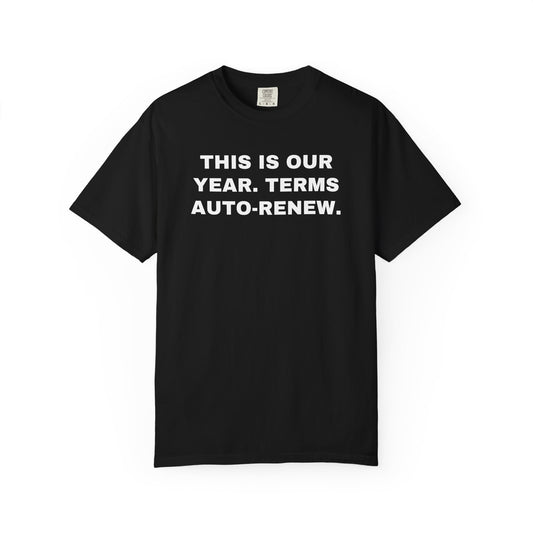 Dallas fans PAB rivalry tee — Black front. This Is Our Year. Terms Auto-Renew.