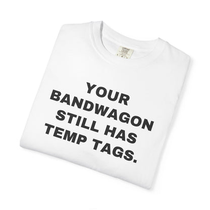 Detroit fans PAB rivalry tee — White folded. Your Bandwagon Still Has Temp Tags.