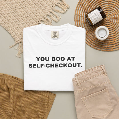 Philadelphia fans PAB rivalry tee — White styled. You Boo at Self-Checkout.