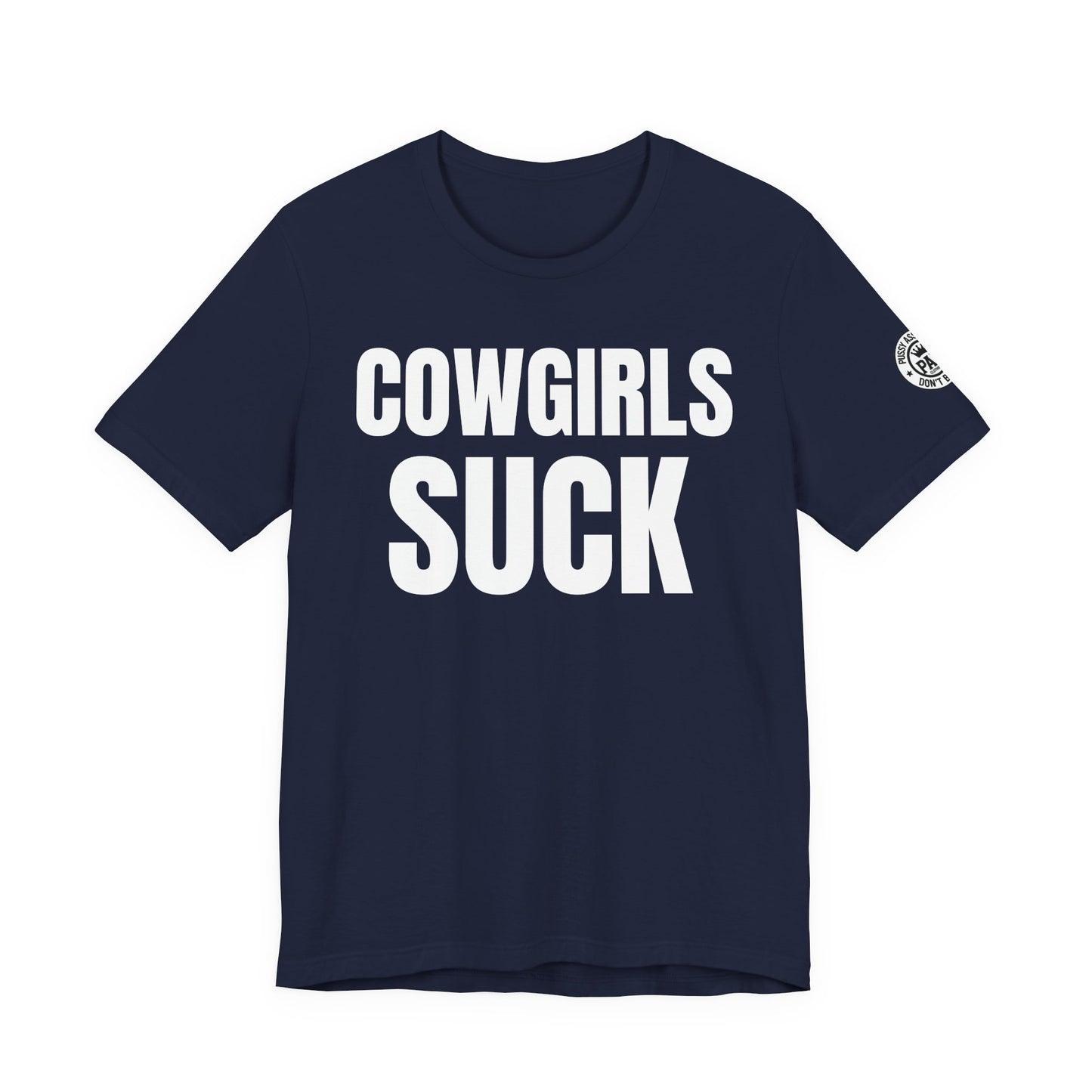 Cowgirls Suck — Dallas Rivalry Tee — product photo 2