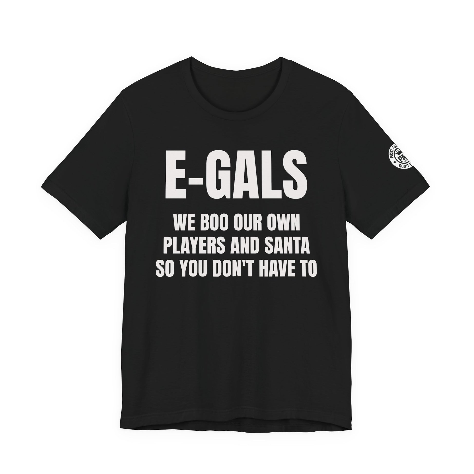 E-Gals Suck — Philadelphia Rivalry Tee in Black