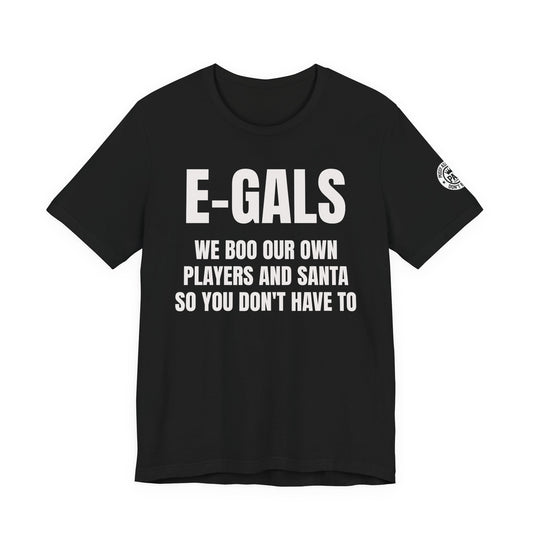 E-Gals Suck — Philadelphia Rivalry Tee in Black