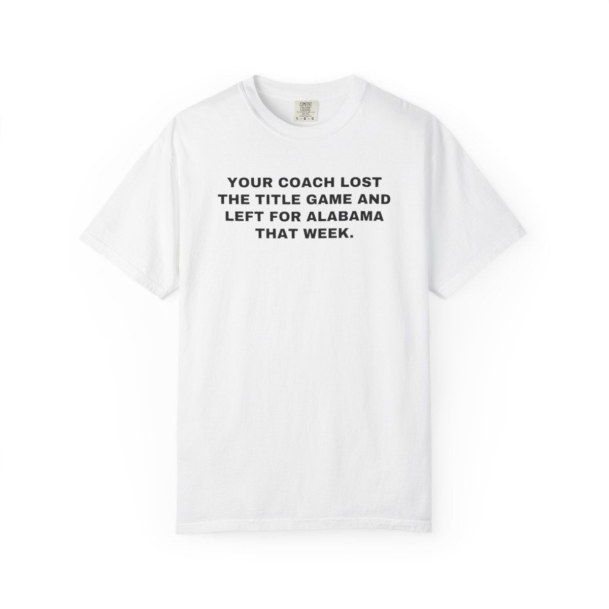 Washington Fans white shirt front mockup